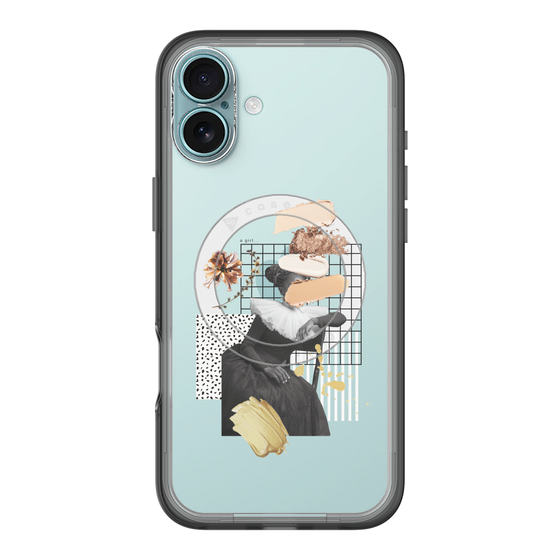 スリムプロテクションプレミアムケース with MagSafe［ Artistic Fall in Beige ］