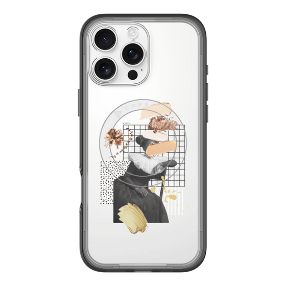 スリムプロテクションプレミアムケース with MagSafe［ Artistic Fall in Beige ］