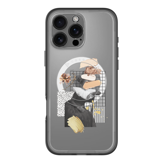 スリムプロテクションプレミアムケース with MagSafe［ Artistic Fall in Beige ］