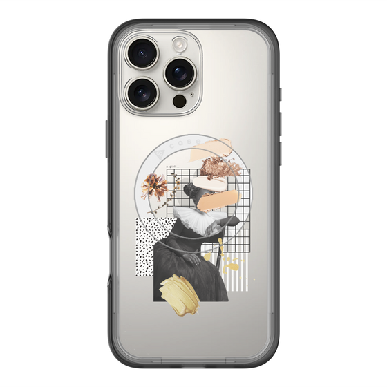 スリムプロテクションプレミアムケース with MagSafe［ Artistic Fall in Beige ］