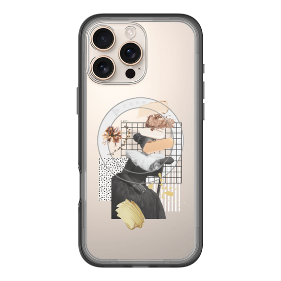 スリムプロテクションプレミアムケース with MagSafe［ Artistic Fall in Beige ］