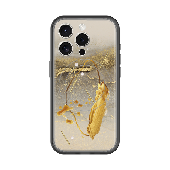 スリムプロテクションプレミアムケース with MagSafe［ Marble Nuance Painting Gray ］