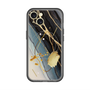 スリムプロテクションプレミアムケース with MagSafe［ Marble Nuance Painting Black ］