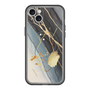 スリムプロテクションプレミアムケース with MagSafe［ Marble Nuance Painting Black ］