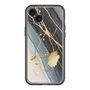 スリムプロテクションプレミアムケース with MagSafe［ Marble Nuance Painting Black ］