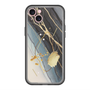 スリムプロテクションプレミアムケース with MagSafe［ Marble Nuance Painting Black ］