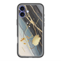 スリムプロテクションプレミアムケース with MagSafe［ Marble Nuance Painting Black ］