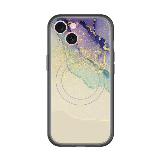 スリムプロテクションプレミアムケース with MagSafe［ Marble Purple ］