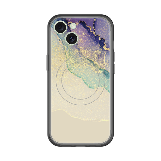 スリムプロテクションプレミアムケース with MagSafe［ Marble Purple ］