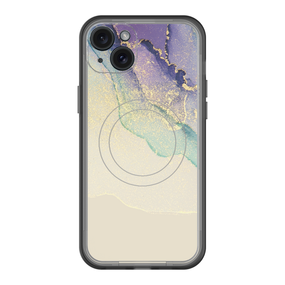 スリムプロテクションプレミアムケース with MagSafe［ Marble Purple ］