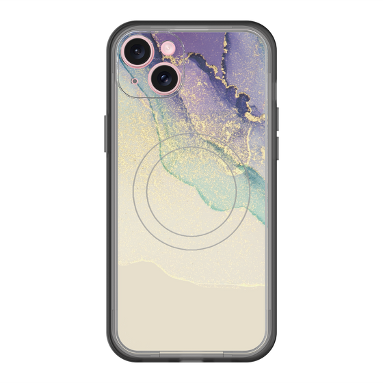 スリムプロテクションプレミアムケース with MagSafe［ Marble Purple ］