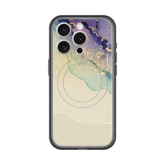 スリムプロテクションプレミアムケース with MagSafe［ Marble Purple ］