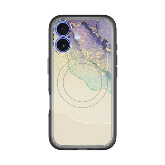 スリムプロテクションプレミアムケース with MagSafe［ Marble Purple ］