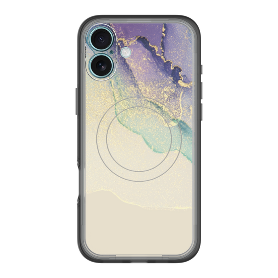 スリムプロテクションプレミアムケース with MagSafe［ Marble Purple ］