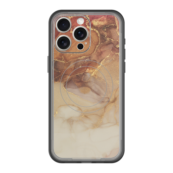 スリムプロテクションプレミアムケース with MagSafe［ Marble Brown ］