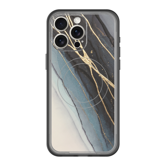 スリムプロテクションプレミアムケース with MagSafe［ Marble Black ］