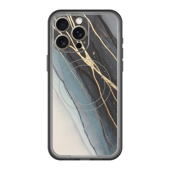 スリムプロテクションプレミアムケース with MagSafe［ Marble Black ］
