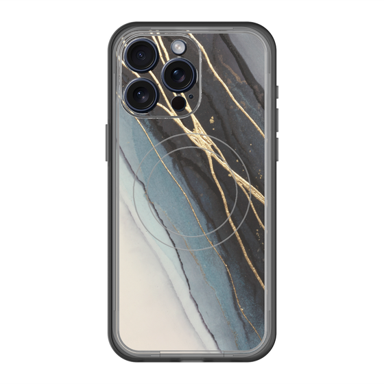 スリムプロテクションプレミアムケース with MagSafe［ Marble Black ］