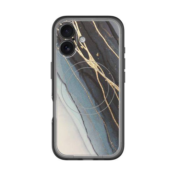 スリムプロテクションプレミアムケース with MagSafe［ Marble Black ］