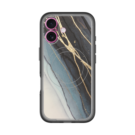 スリムプロテクションプレミアムケース with MagSafe［ Marble Black ］