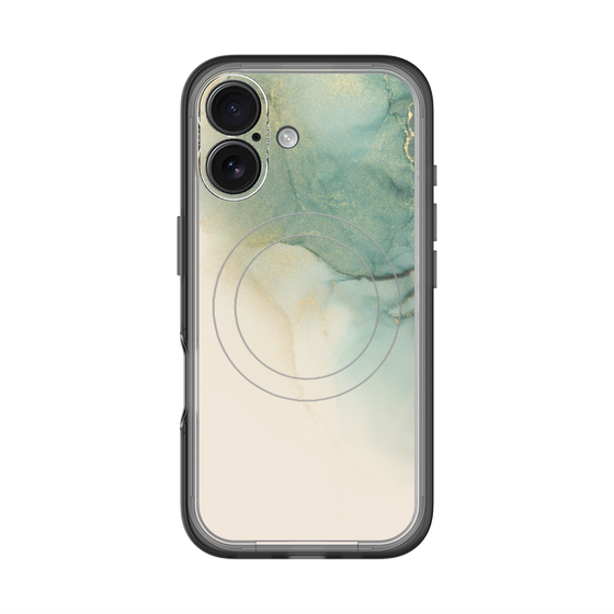 スリムプロテクションプレミアムケース with MagSafe［ Marble Green ］