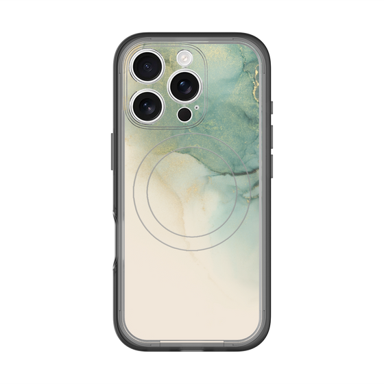 スリムプロテクションプレミアムケース with MagSafe［ Marble Green ］