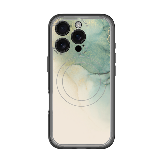 スリムプロテクションプレミアムケース with MagSafe［ Marble Green ］
