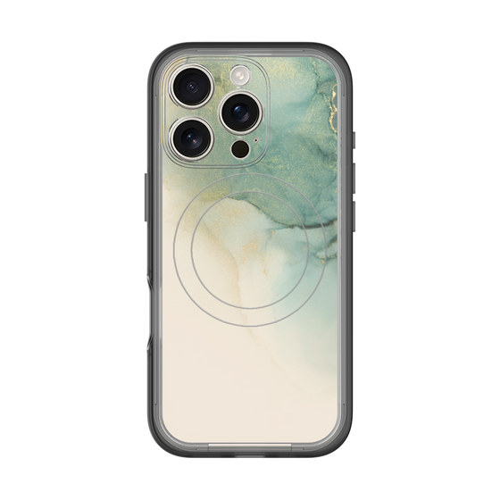 スリムプロテクションプレミアムケース with MagSafe［ Marble Green ］