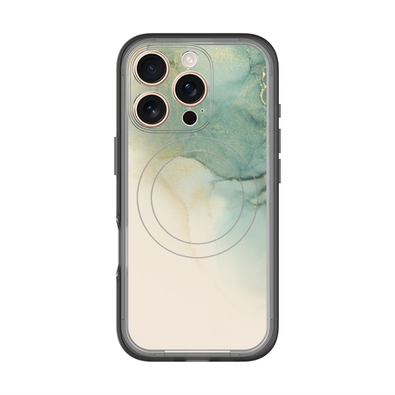 スリムプロテクションプレミアムケース with MagSafe［ Marble Green ］