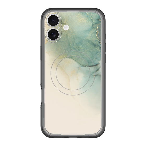 スリムプロテクションプレミアムケース with MagSafe［ Marble Green ］