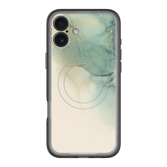 スリムプロテクションプレミアムケース with MagSafe［ Marble Green ］