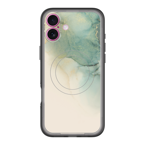 スリムプロテクションプレミアムケース with MagSafe［ Marble Green ］
