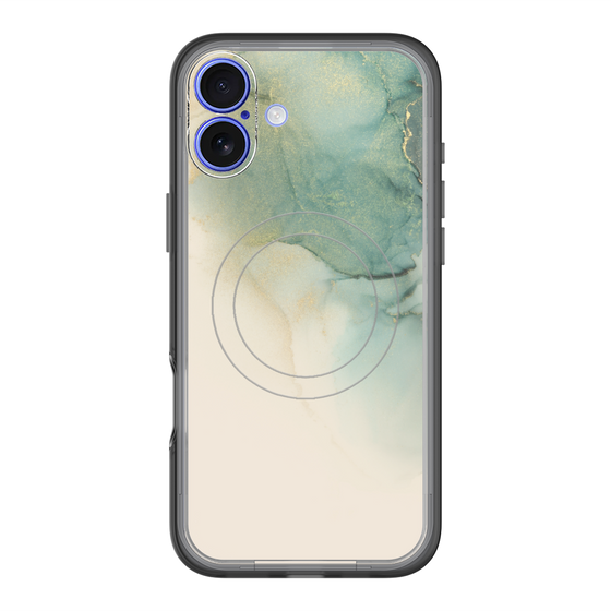 スリムプロテクションプレミアムケース with MagSafe［ Marble Green ］