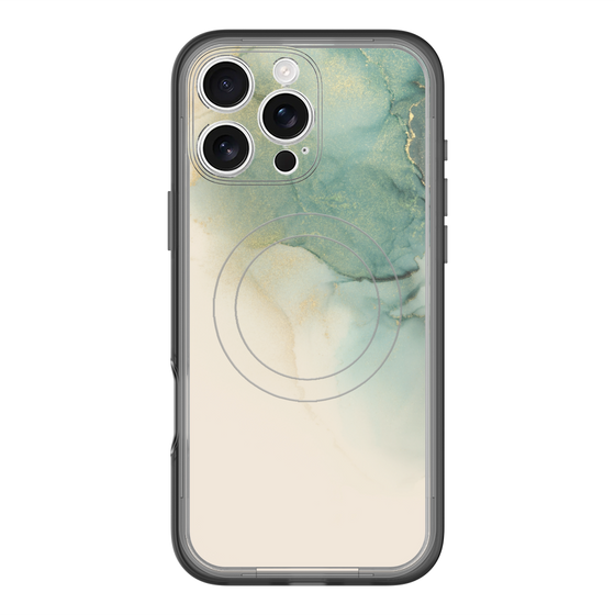 スリムプロテクションプレミアムケース with MagSafe［ Marble Green ］