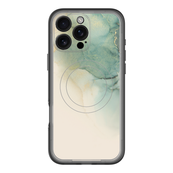 スリムプロテクションプレミアムケース with MagSafe［ Marble Green ］
