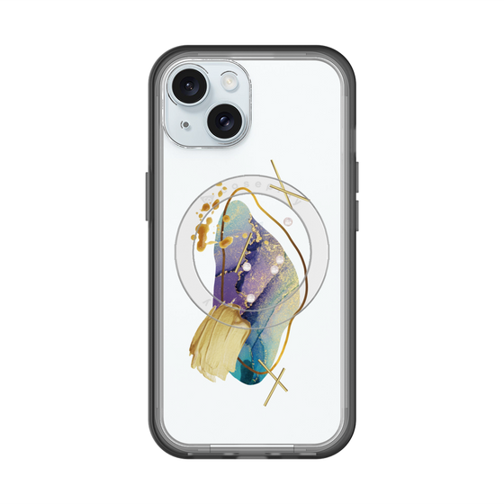 スリムプロテクションプレミアムケース with MagSafe［ Nuance Painting Blue ］