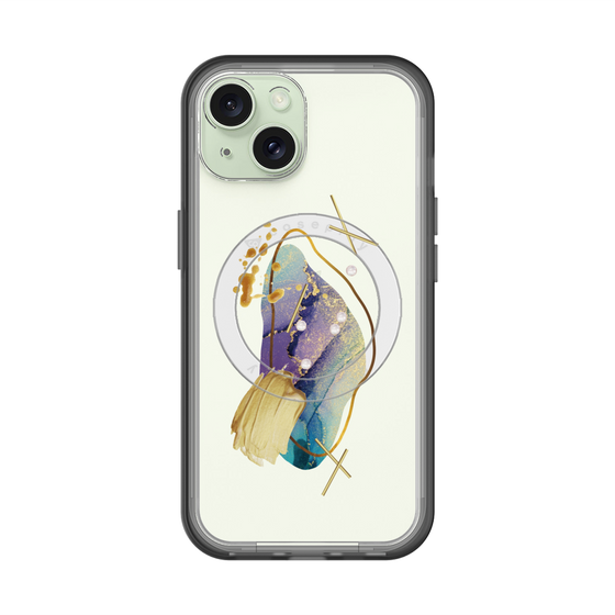 スリムプロテクションプレミアムケース with MagSafe［ Nuance Painting Blue ］