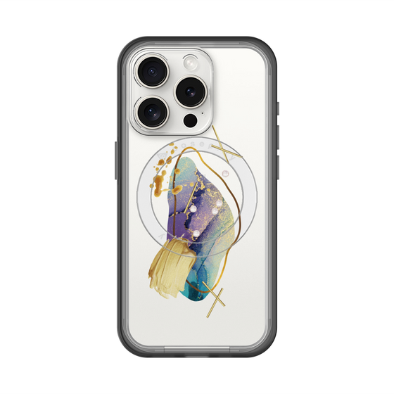 スリムプロテクションプレミアムケース with MagSafe［ Nuance Painting Blue ］