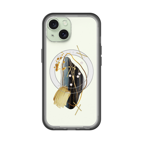 スリムプロテクションプレミアムケース with MagSafe［ Nuance Painting Black ］