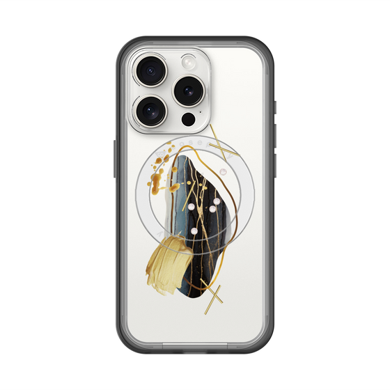 スリムプロテクションプレミアムケース with MagSafe［ Nuance Painting Black ］