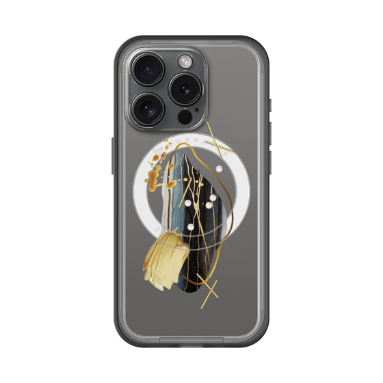 スリムプロテクションプレミアムケース with MagSafe［ Nuance Painting Black ］