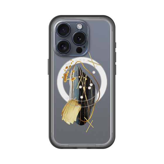 スリムプロテクションプレミアムケース with MagSafe［ Nuance Painting Black ］