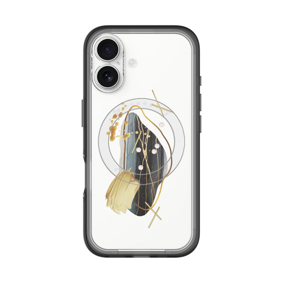 スリムプロテクションプレミアムケース with MagSafe［ Nuance Painting Black ］