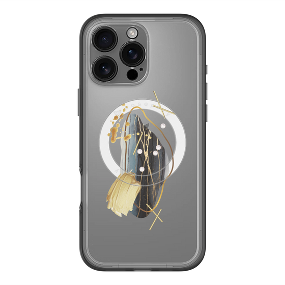 スリムプロテクションプレミアムケース with MagSafe［ Nuance Painting Black ］