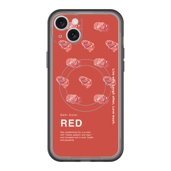 スリムプロテクションプレミアムケース with MagSafe［ RED-Meat ］