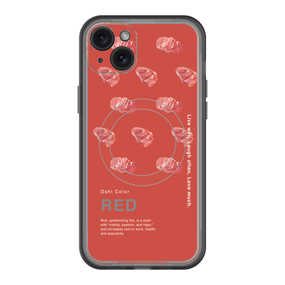 スリムプロテクションプレミアムケース with MagSafe［ RED-Meat ］