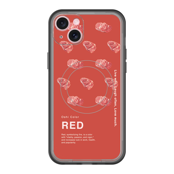 スリムプロテクションプレミアムケース with MagSafe［ RED-Meat ］