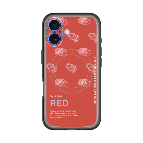 スリムプロテクションプレミアムケース with MagSafe［ RED-Meat ］