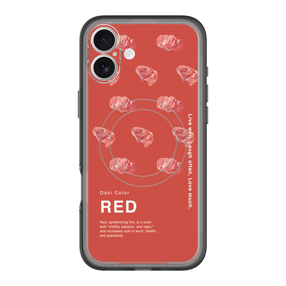 スリムプロテクションプレミアムケース with MagSafe［ RED-Meat ］