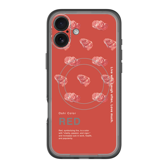 スリムプロテクションプレミアムケース with MagSafe［ RED-Meat ］